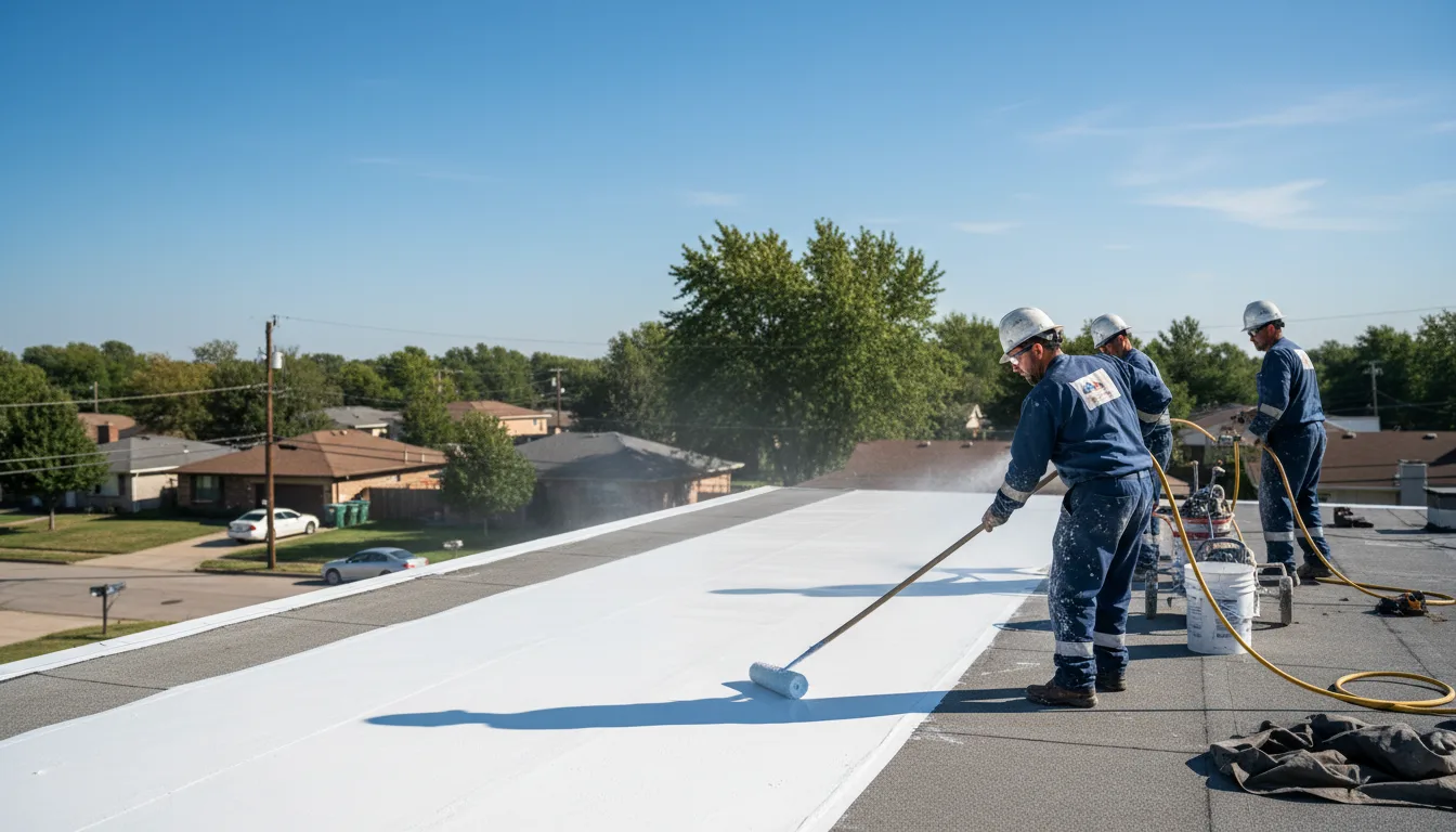 Commercial roof coating in Harrison, ME near me